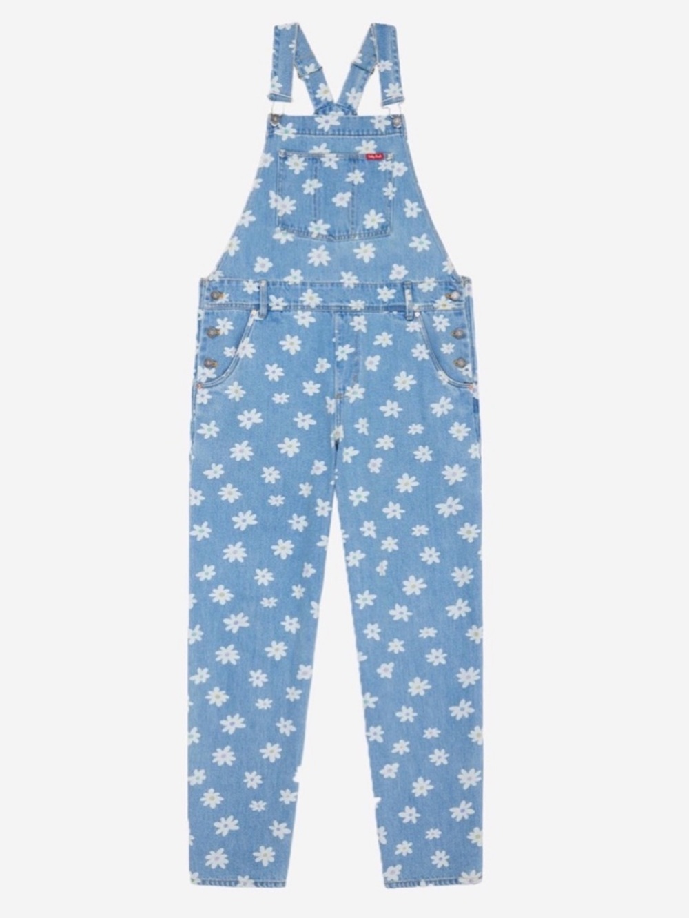 Teddy Fresh Daisy Denim Overalls Limited Edition Size Medium